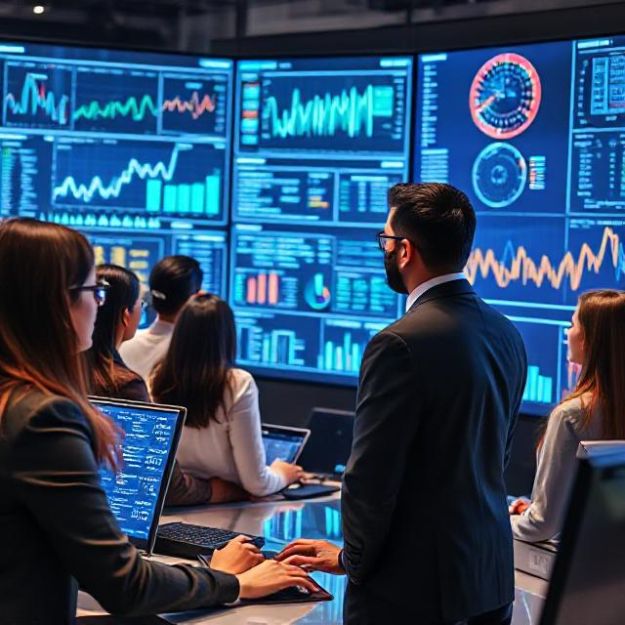 Professionals turning complex data into actionable business intelligence